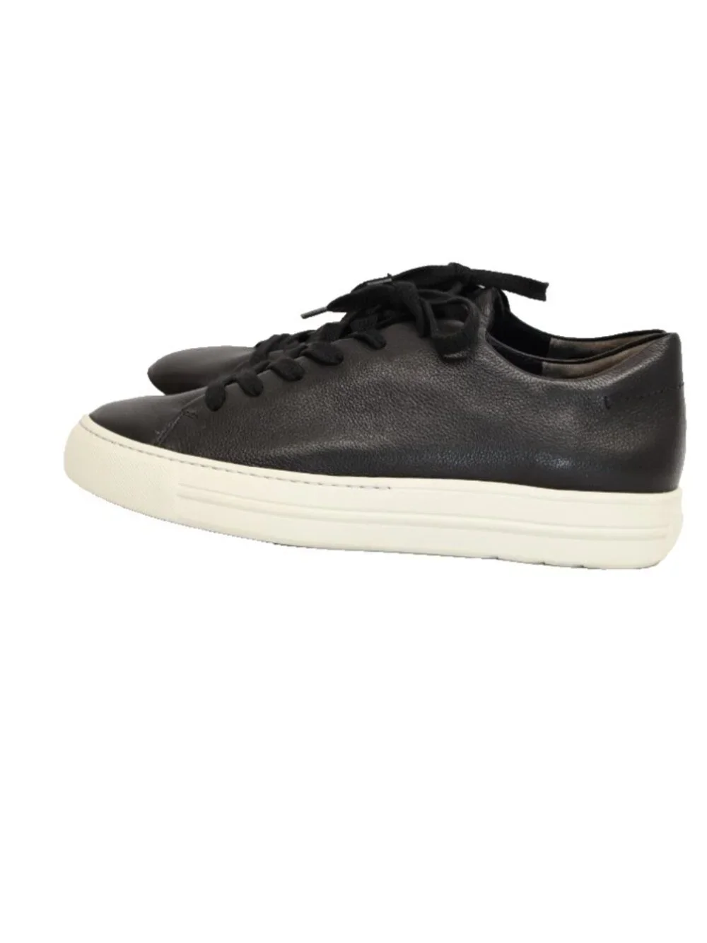 NWT $450 PAUL GREEN PLATFORM LACE UP LEATHER SNEAKER SHOES BLACK 10 US(TF14)